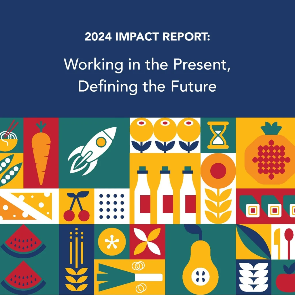 2024 Impact report cover: Working in the Present, Defining the Future